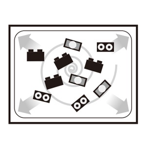 STEP 3. 분산(진동으로 펼치기)